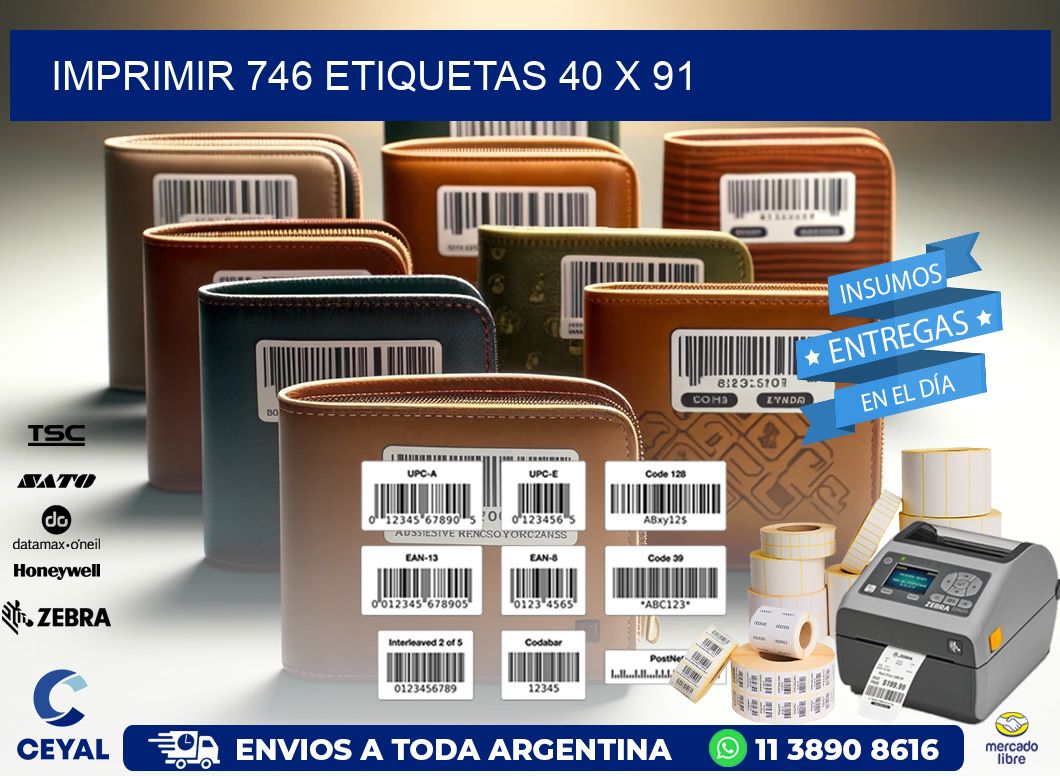 IMPRIMIR 746 ETIQUETAS 40 x 91