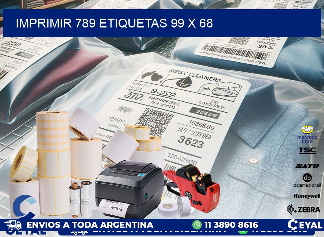 IMPRIMIR 789 ETIQUETAS 99 x 68