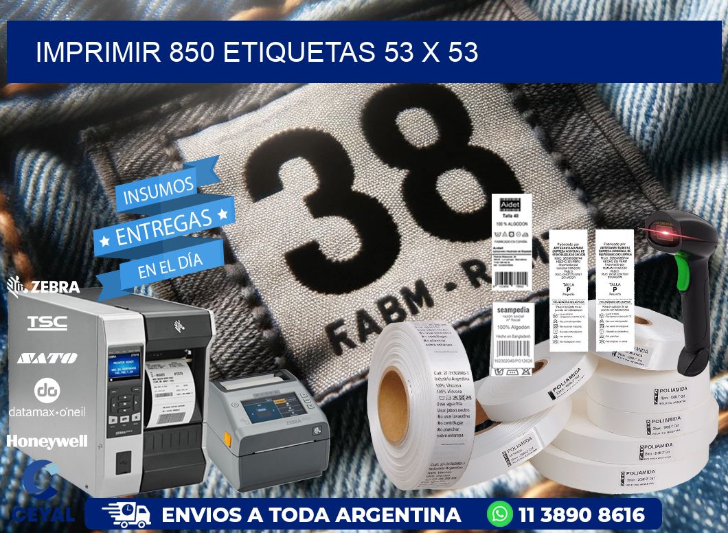 IMPRIMIR 850 ETIQUETAS 53 x 53