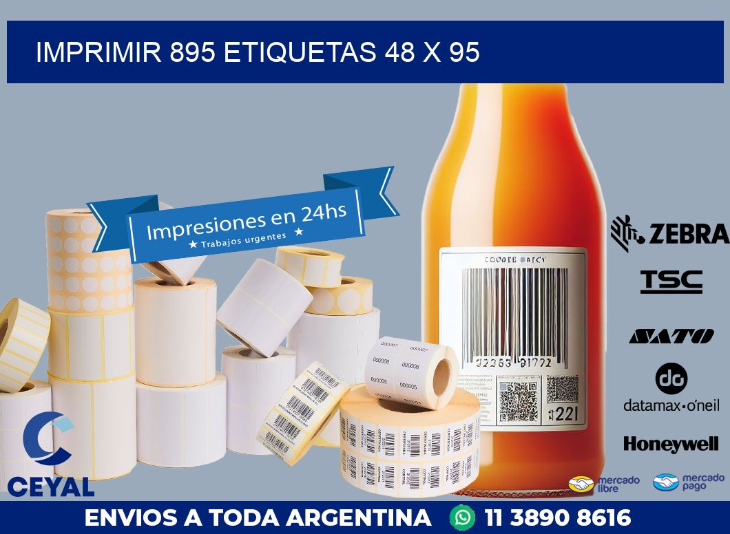 IMPRIMIR 895 ETIQUETAS 48 x 95