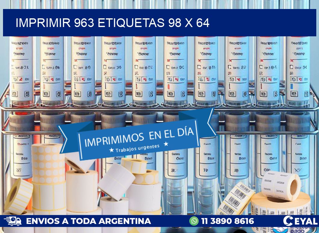 IMPRIMIR 963 ETIQUETAS 98 x 64