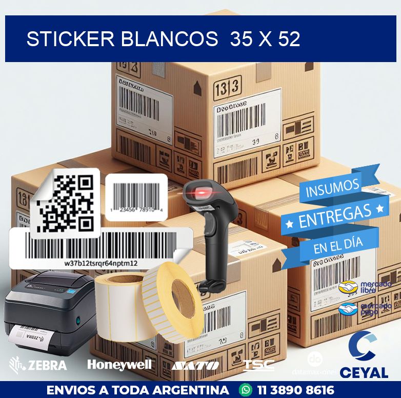 STICKER BLANCOS  35 x 52