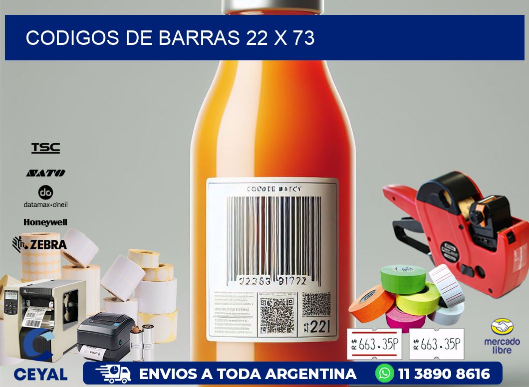 codigos de barras 22 x 73