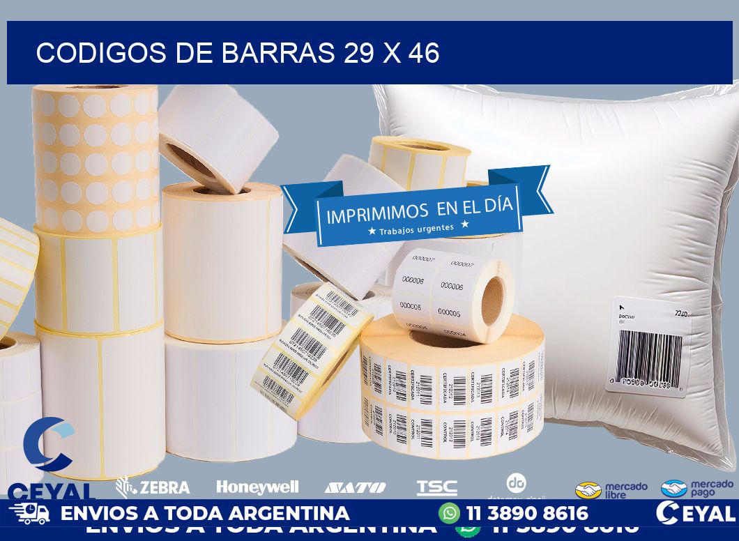 codigos de barras 29 x 46