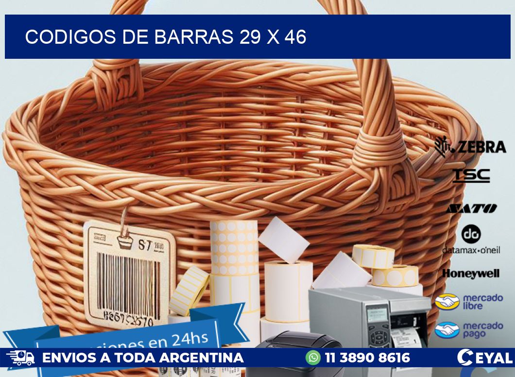 codigos de barras 29 x 46