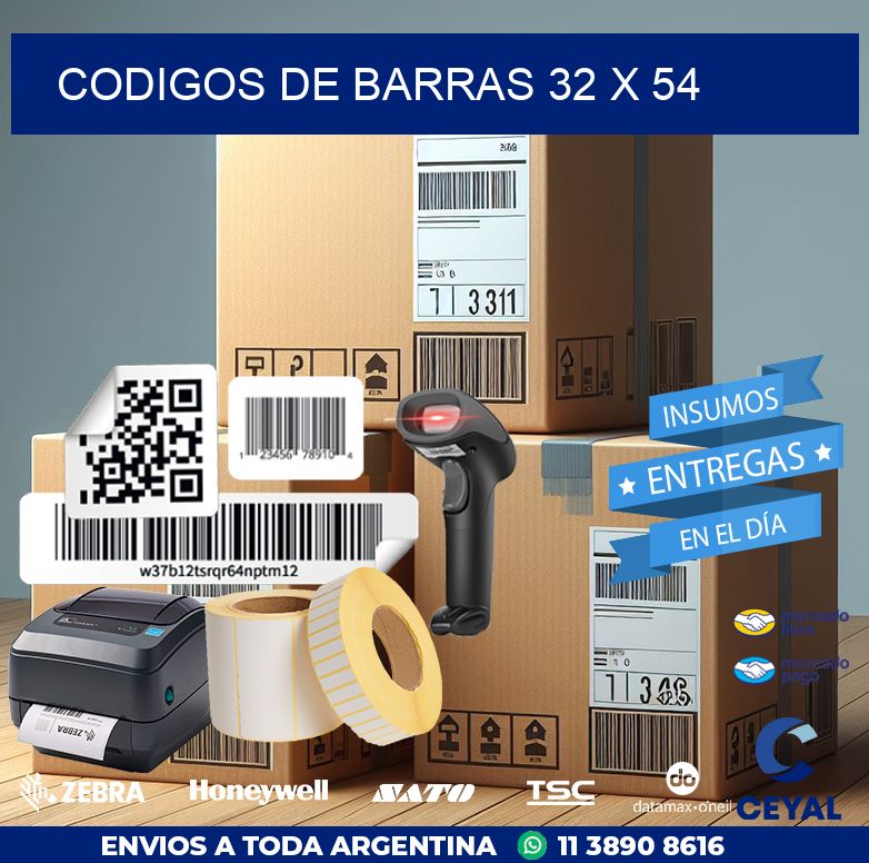 codigos de barras 32 x 54