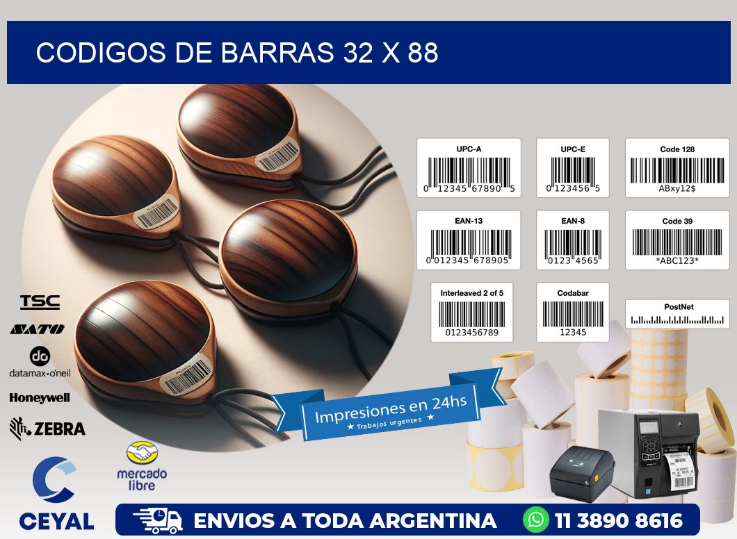 codigos de barras 32 x 88