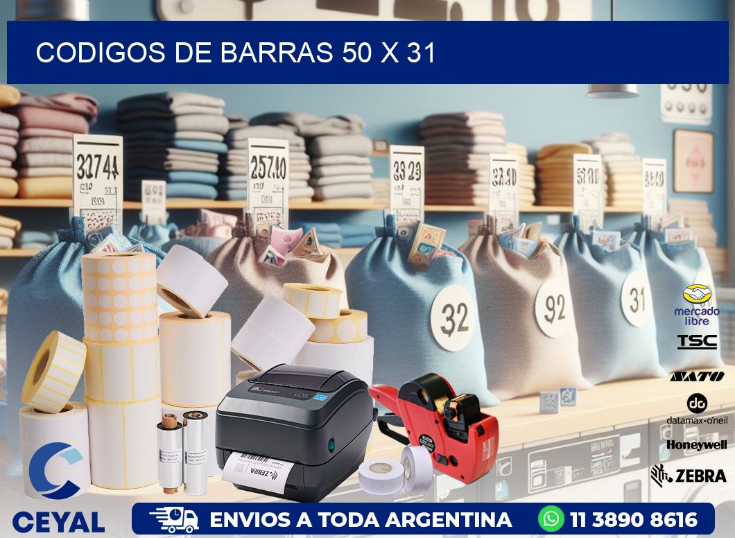 codigos de barras 50 x 31