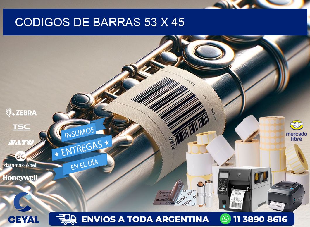 codigos de barras 53 x 45