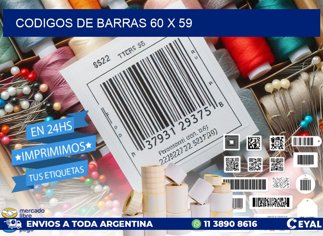 codigos de barras 60 x 59