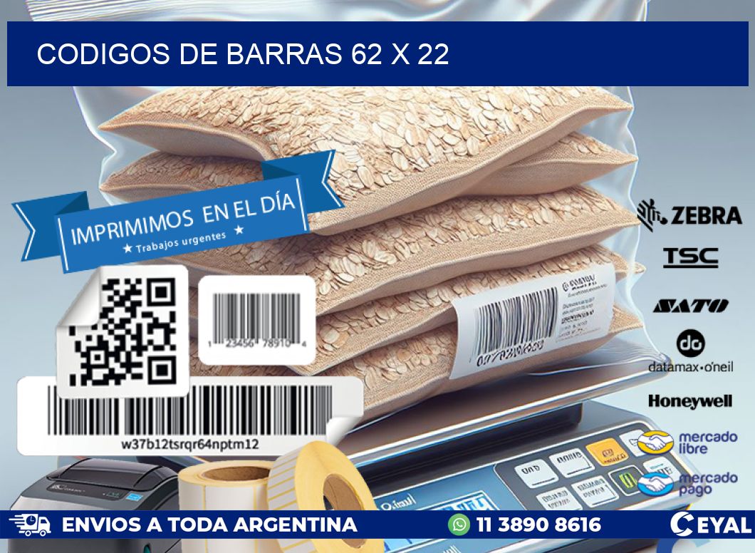 codigos de barras 62 x 22