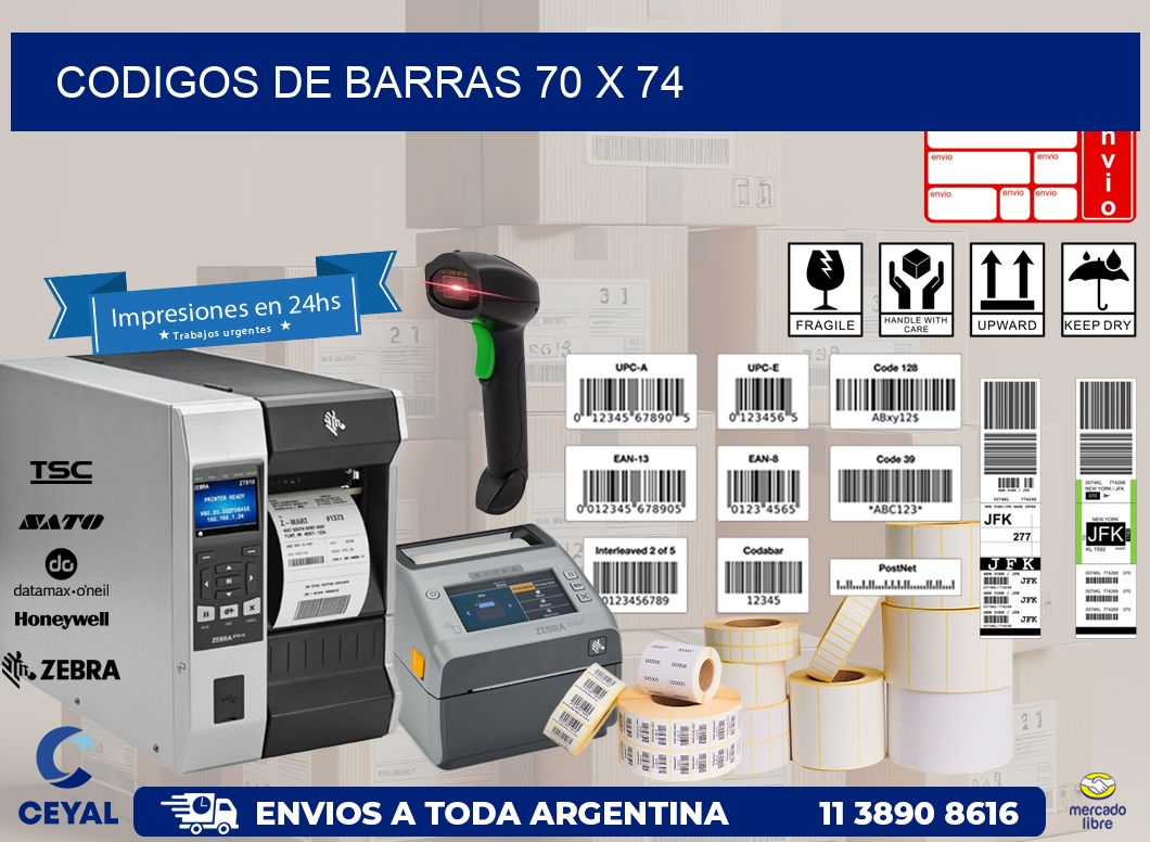 codigos de barras 70 x 74