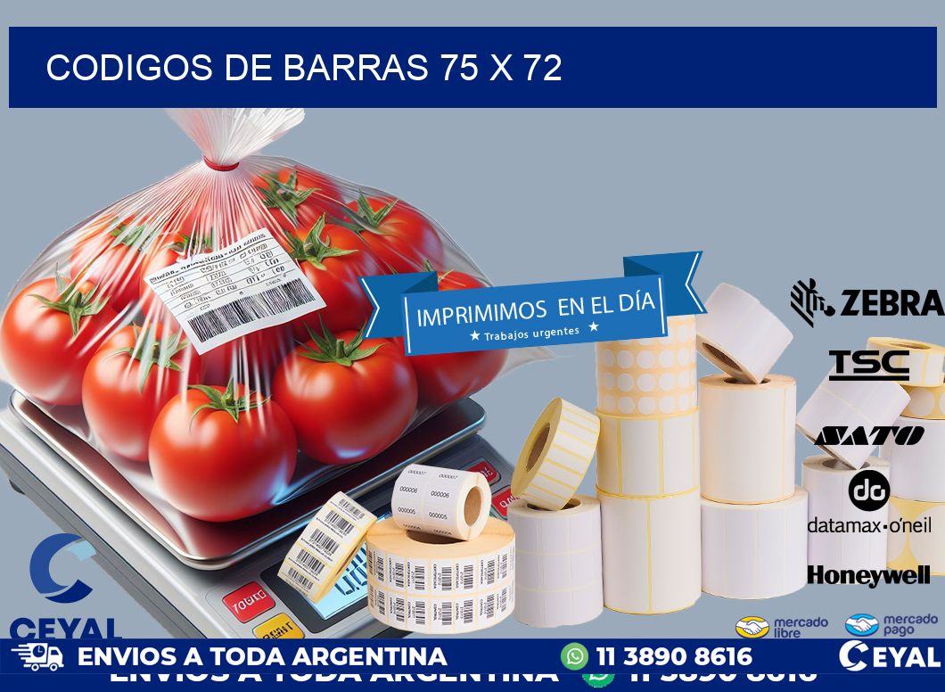 codigos de barras 75 x 72