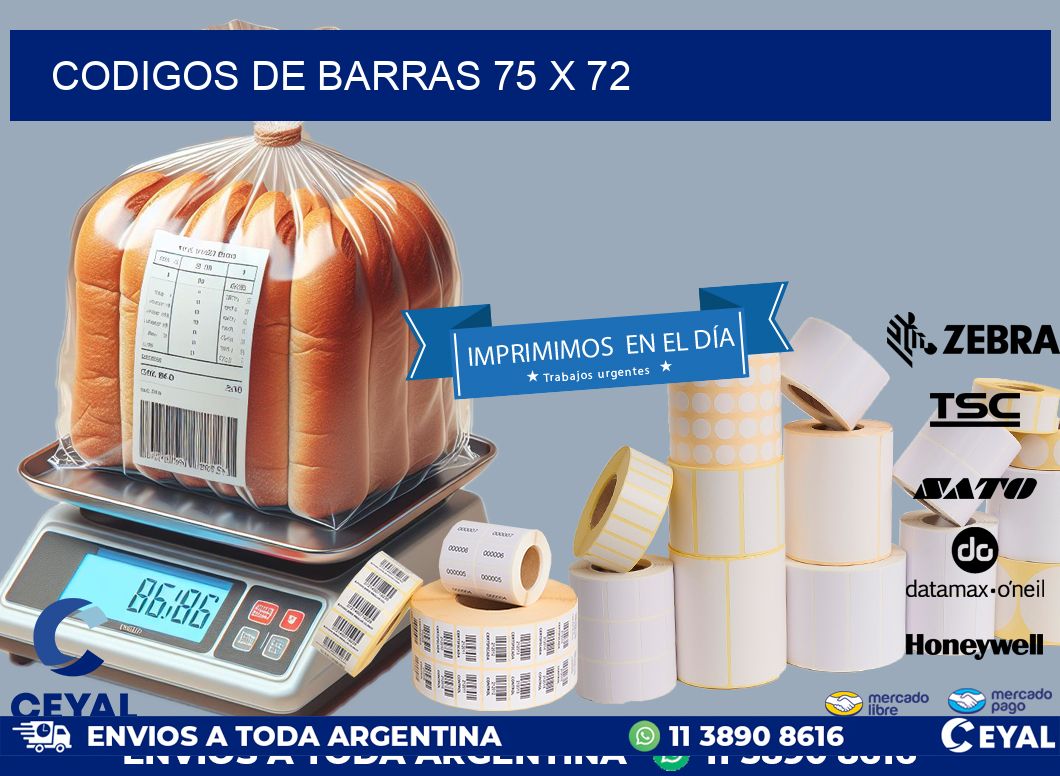 codigos de barras 75 x 72