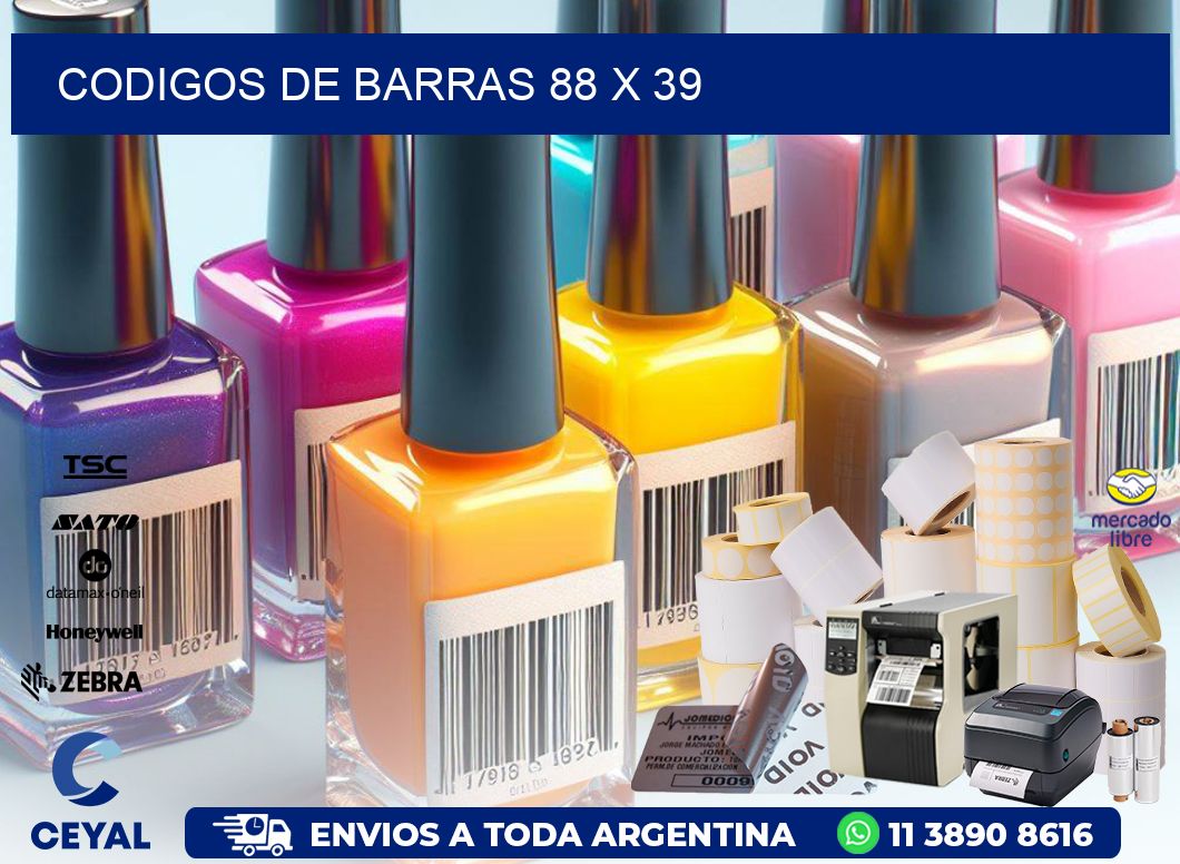 codigos de barras 88 x 39