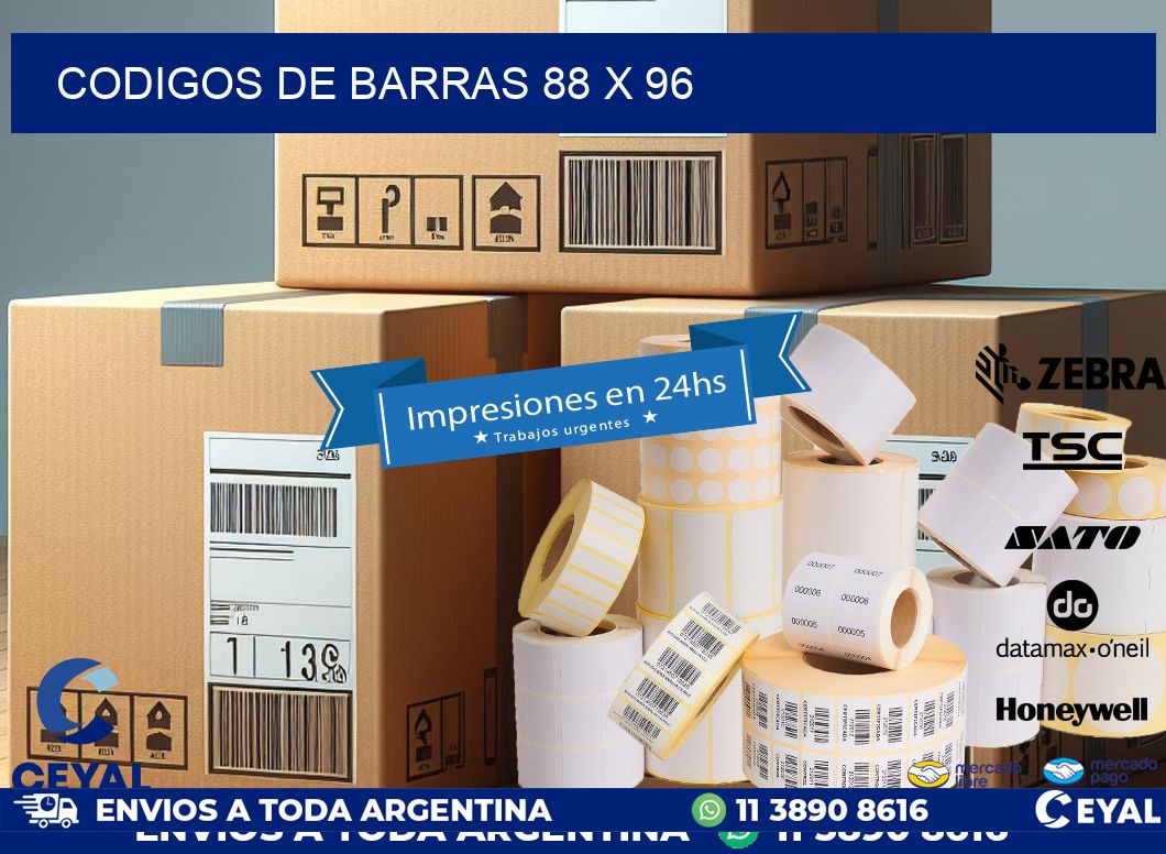 codigos de barras 88 x 96