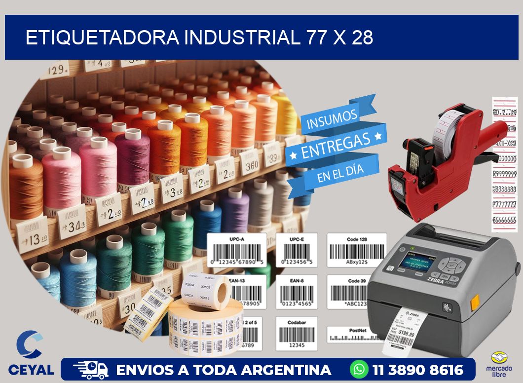 etiquetadora industrial 77 x 28