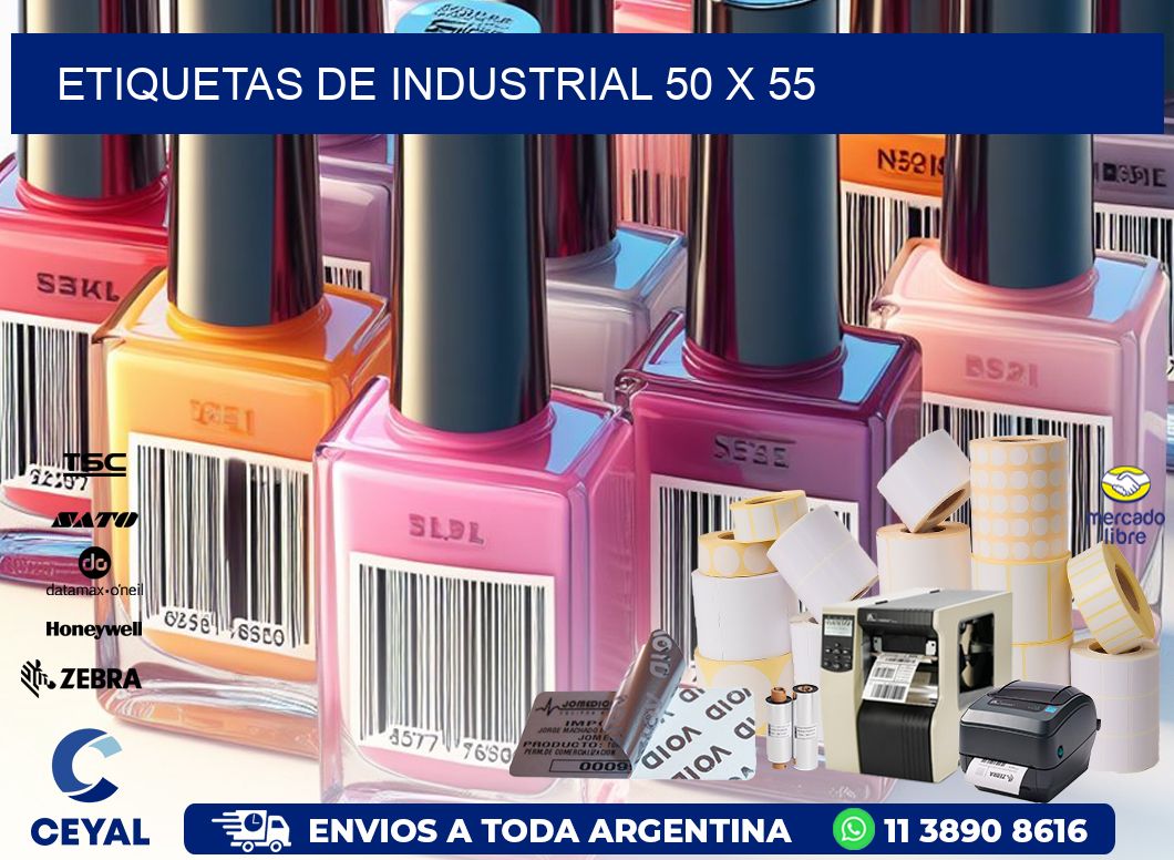 etiquetas de industrial 50 x 55