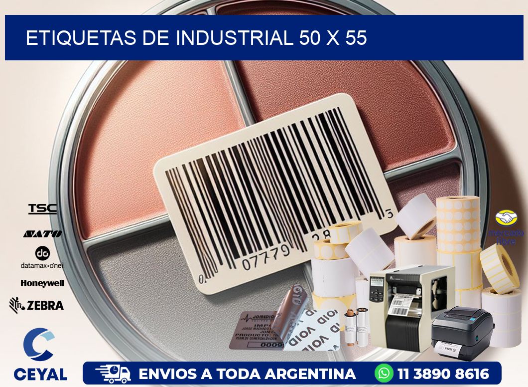 etiquetas de industrial 50 x 55