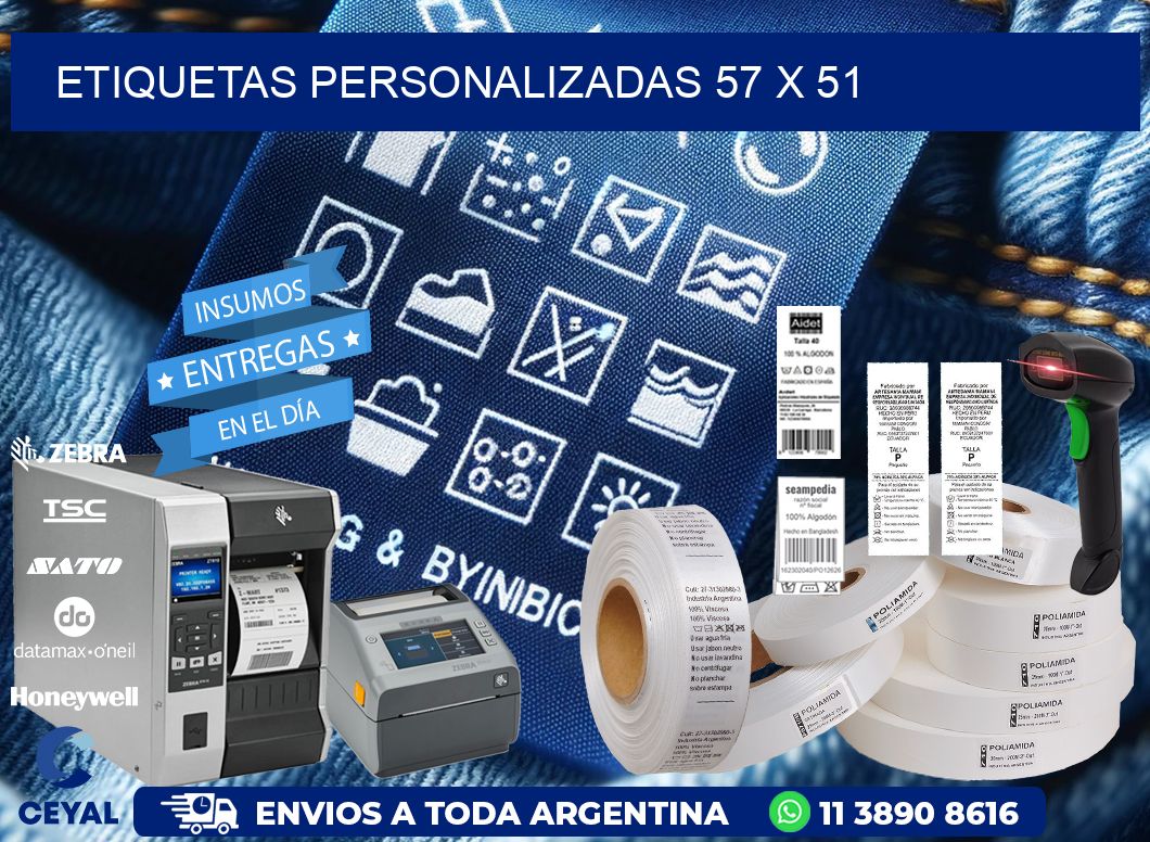 etiquetas personalizadas 57 x 51