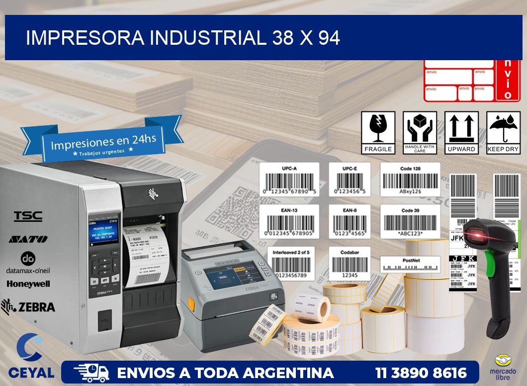 impresora industrial 38 x 94