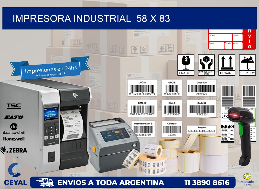 impresora industrial  58 x 83