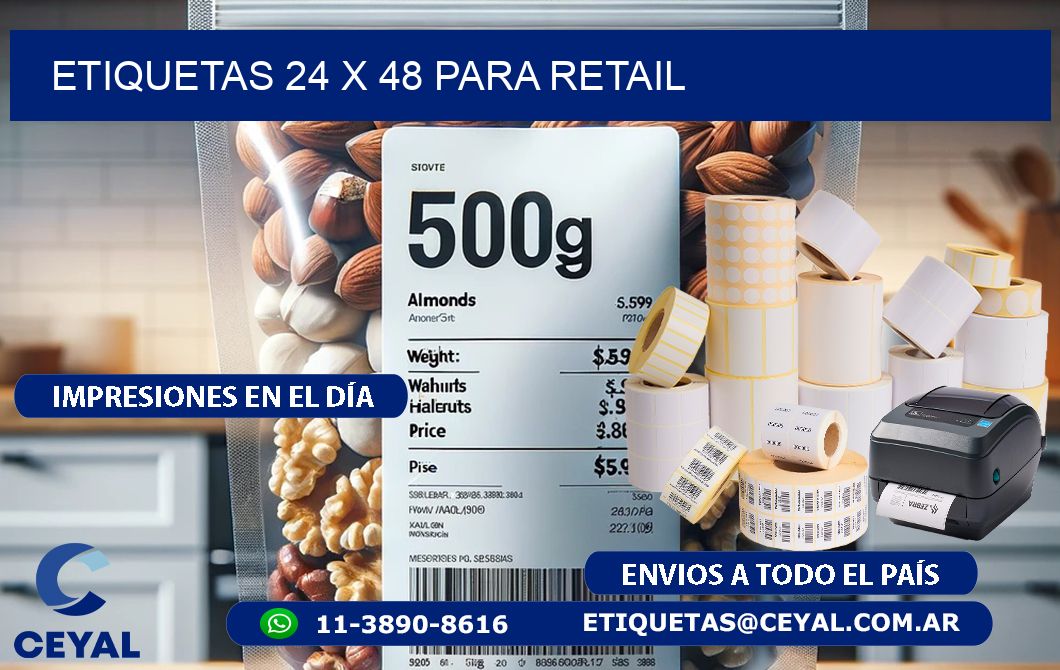 ETIQUETAS 24 x 48 PARA RETAIL