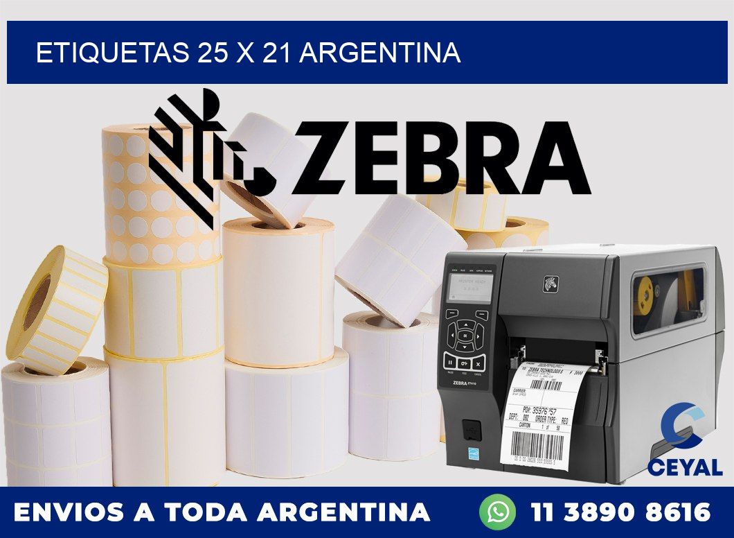 ETIQUETAS 25 x 21 ARGENTINA