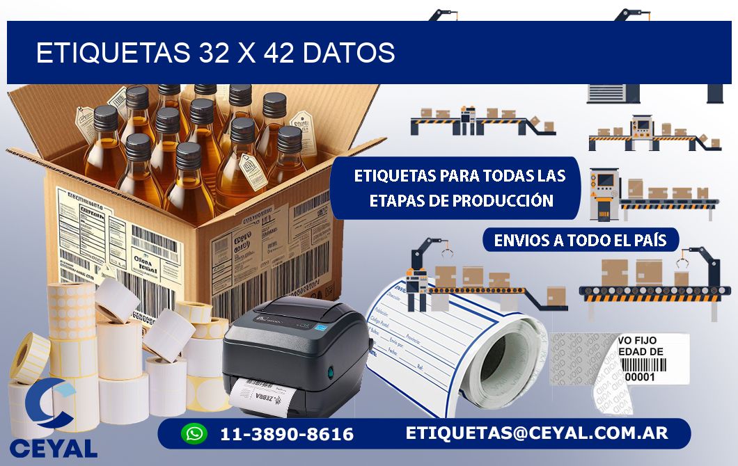 ETIQUETAS 32 x 42 DATOS