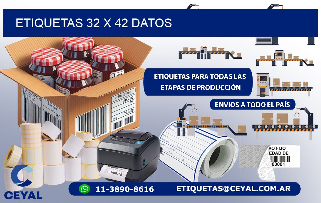 ETIQUETAS 32 x 42 DATOS