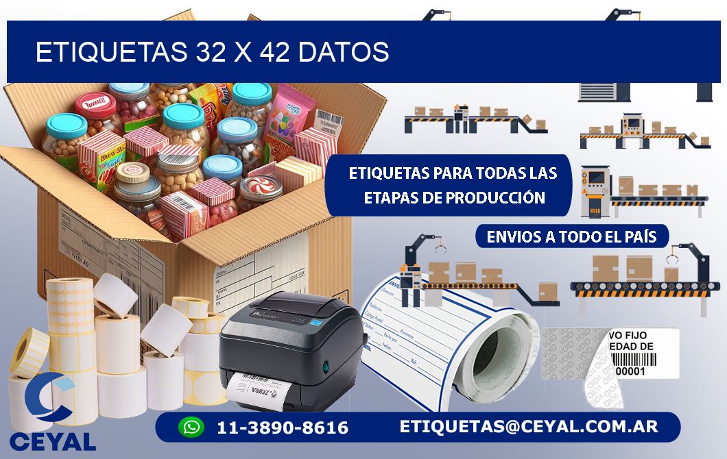 ETIQUETAS 32 x 42 DATOS