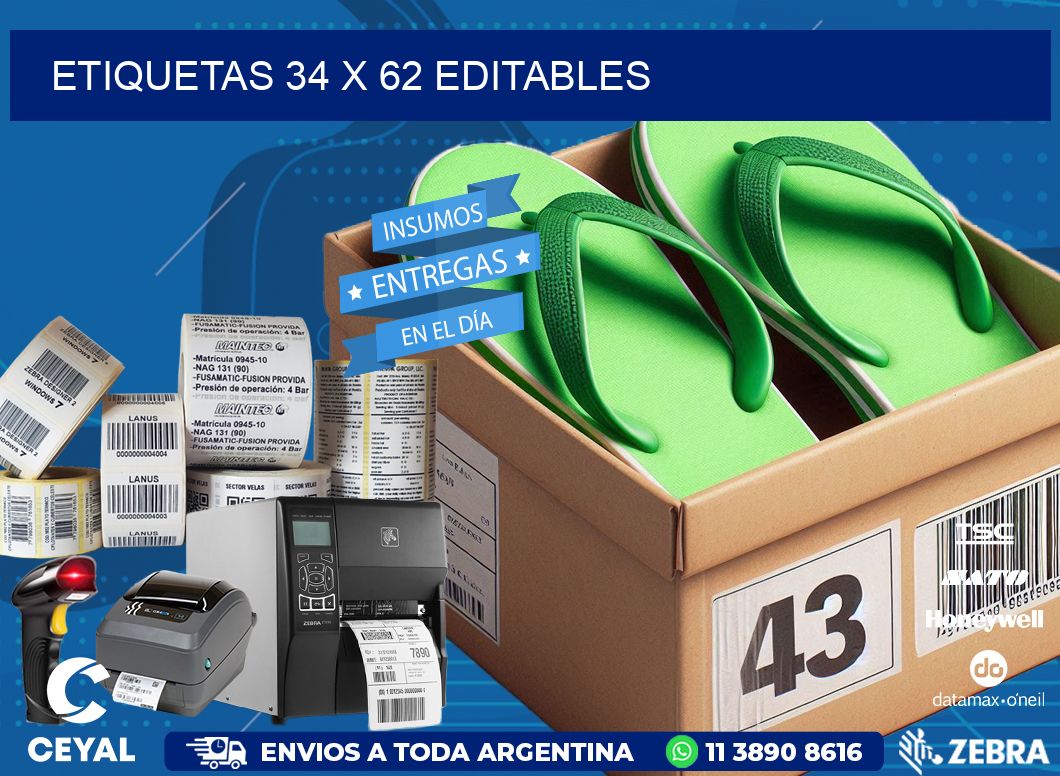 ETIQUETAS 34 x 62 EDITABLES