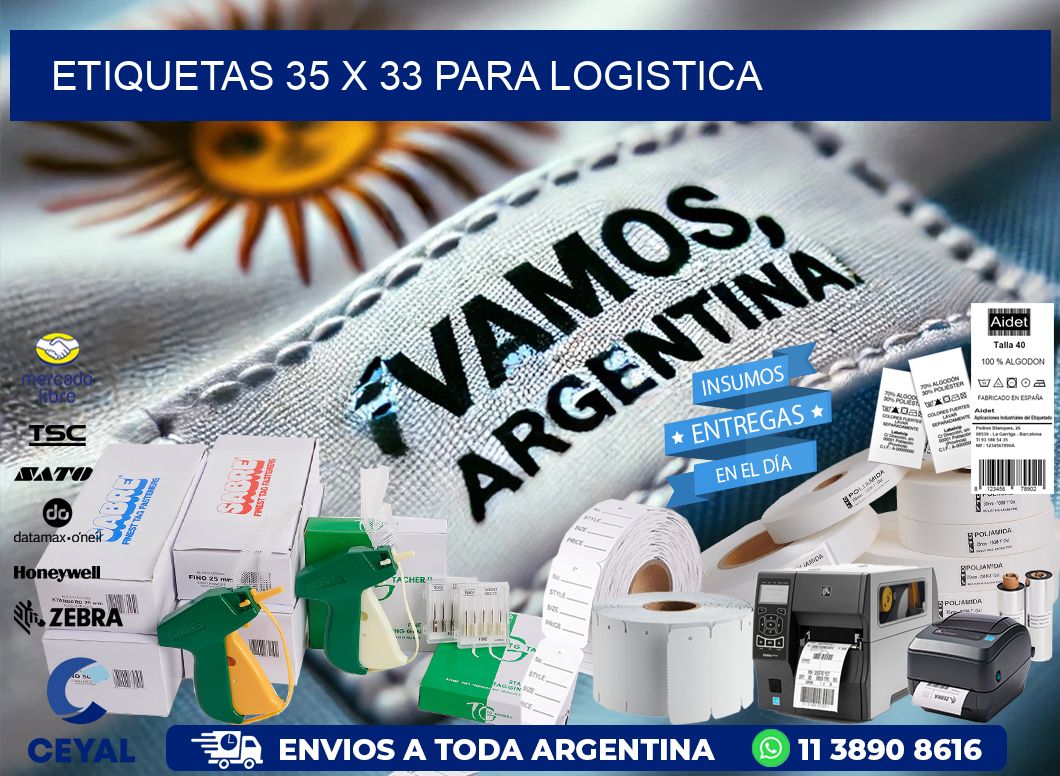 ETIQUETAS 35 x 33 PARA LOGISTICA