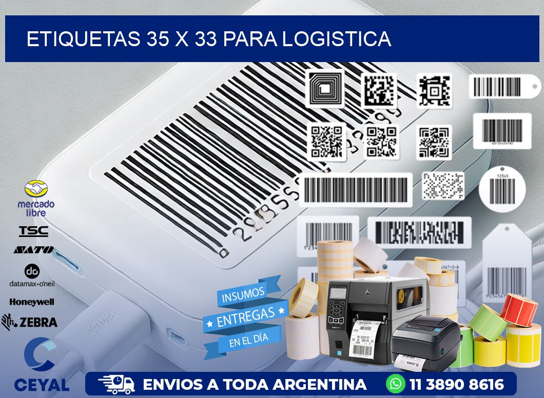 ETIQUETAS 35 x 33 PARA LOGISTICA