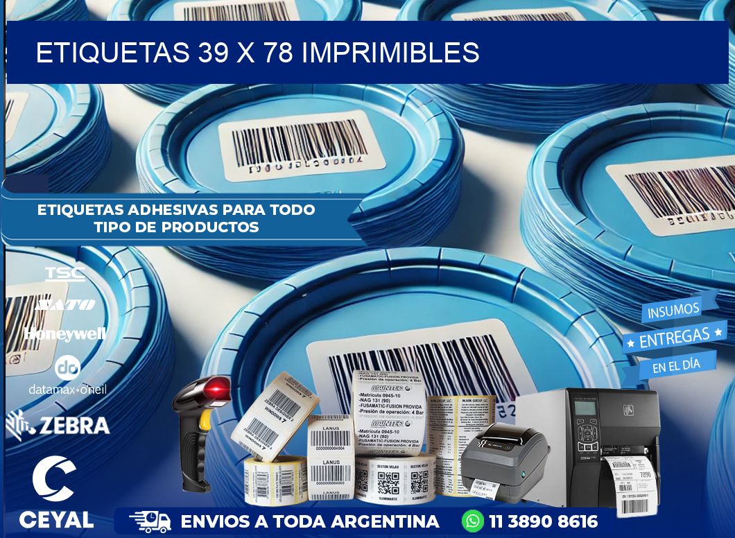 ETIQUETAS 39 x 78 IMPRIMIBLES