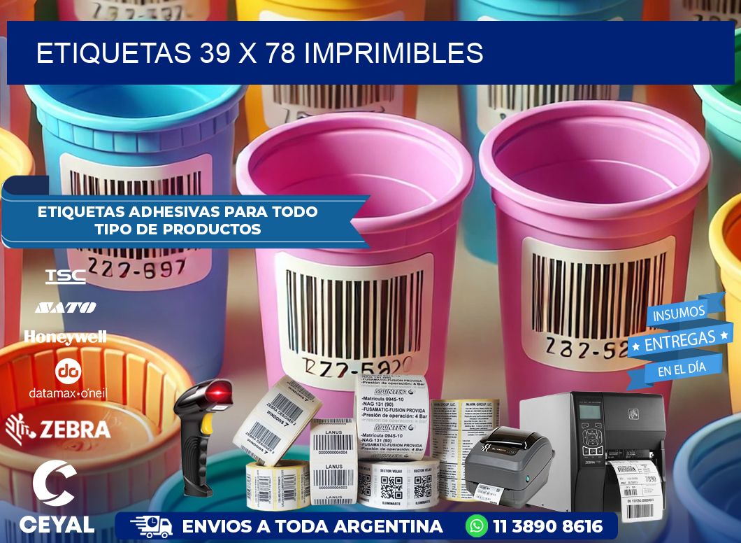 ETIQUETAS 39 x 78 IMPRIMIBLES