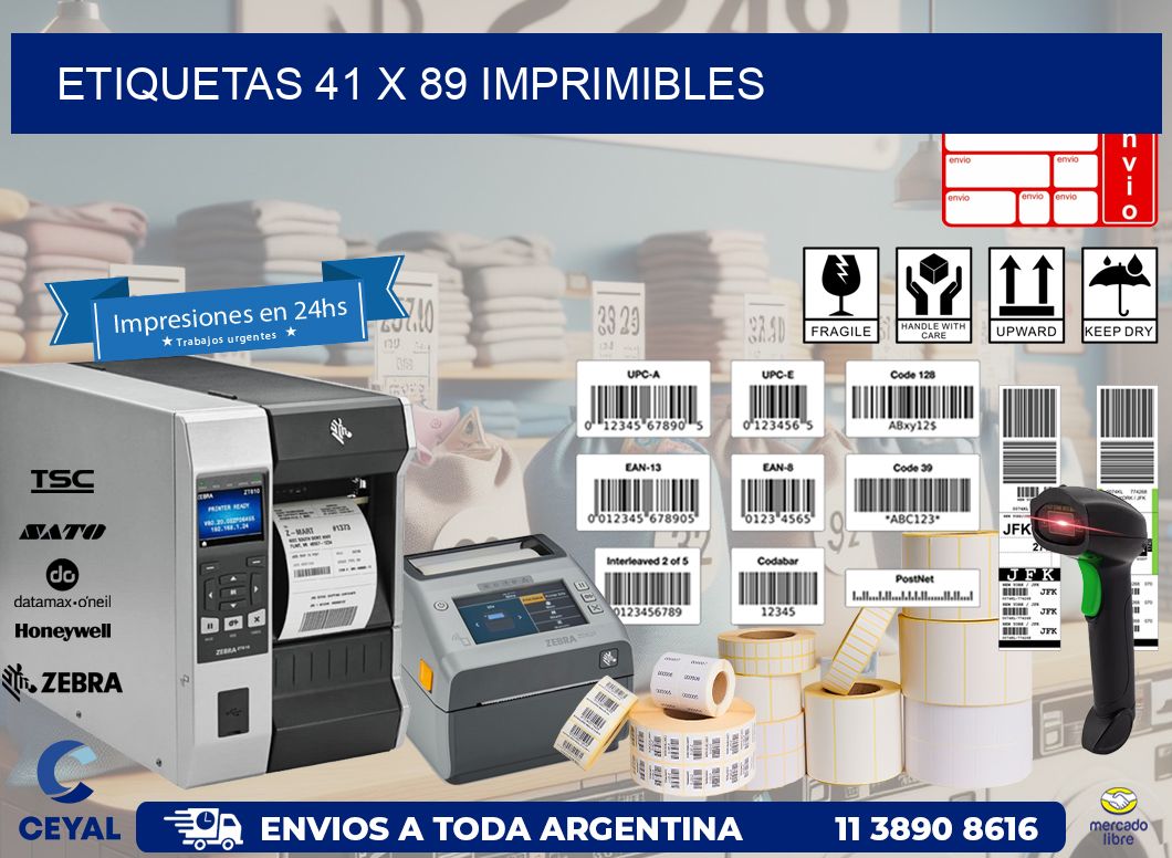 ETIQUETAS 41 x 89 IMPRIMIBLES