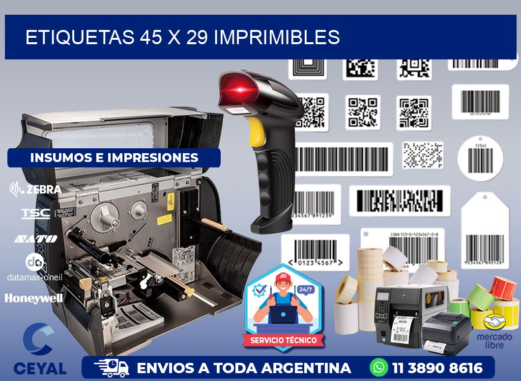 ETIQUETAS 45 x 29 IMPRIMIBLES