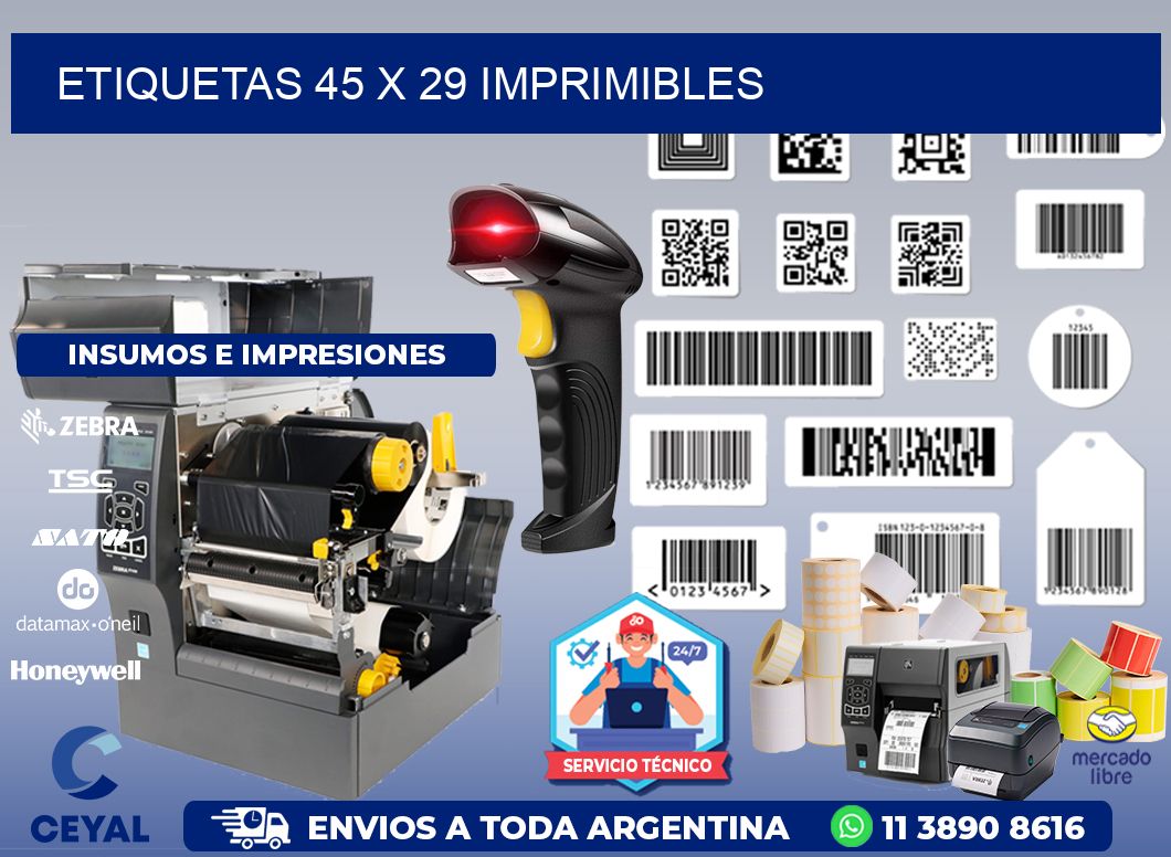 ETIQUETAS 45 x 29 IMPRIMIBLES