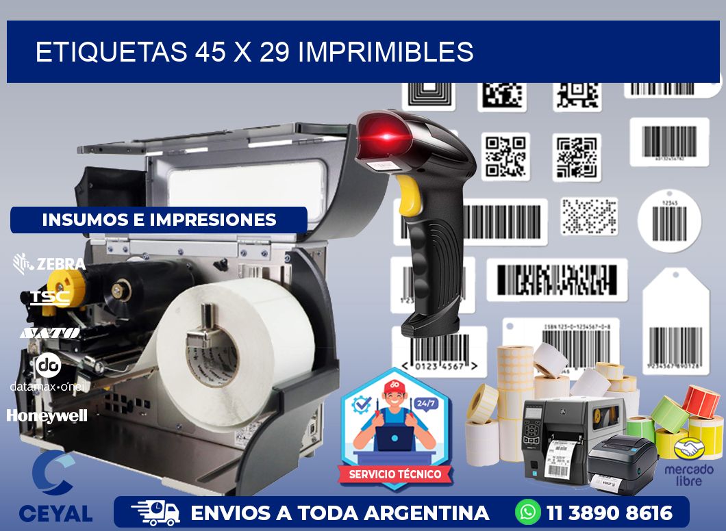 ETIQUETAS 45 x 29 IMPRIMIBLES