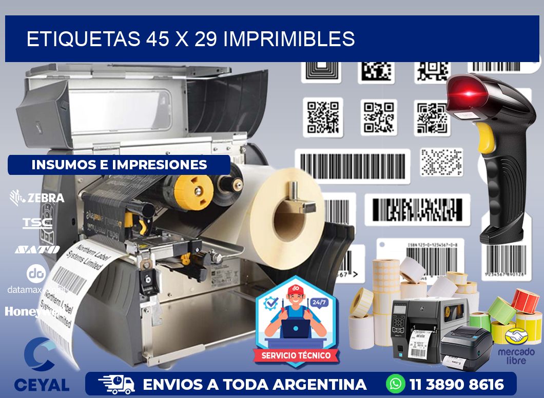 ETIQUETAS 45 x 29 IMPRIMIBLES