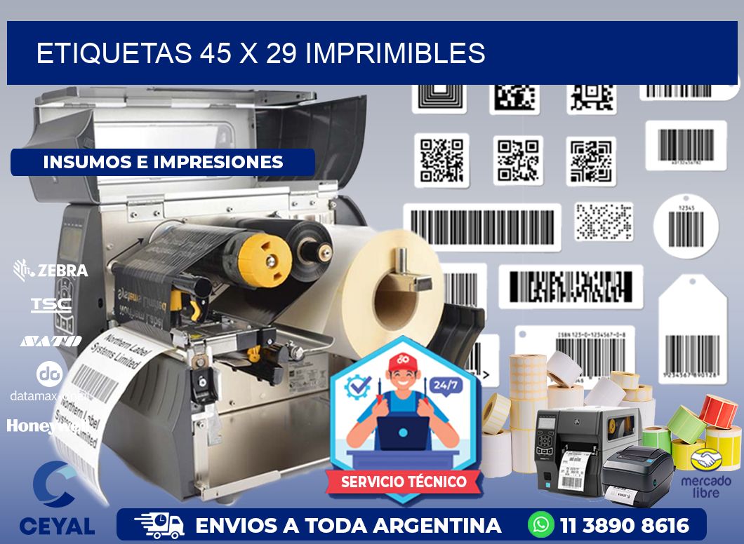 ETIQUETAS 45 x 29 IMPRIMIBLES