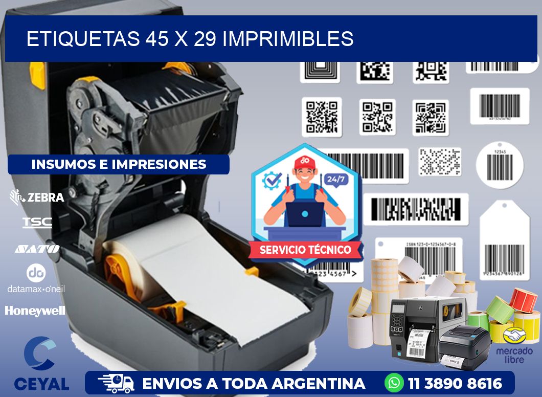 ETIQUETAS 45 x 29 IMPRIMIBLES