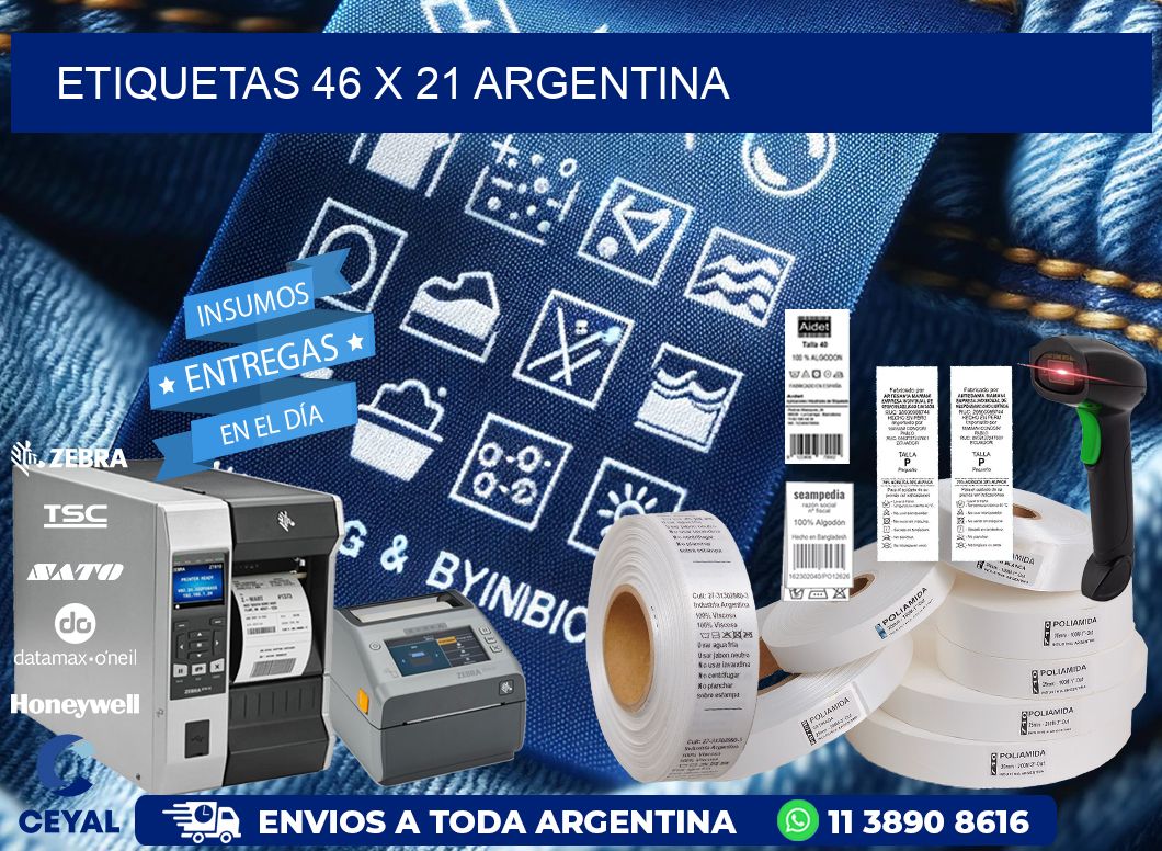 ETIQUETAS 46 x 21 ARGENTINA