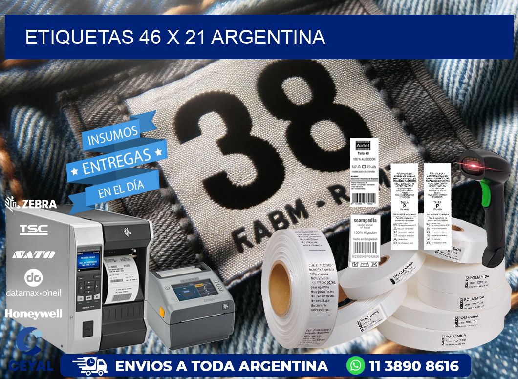 ETIQUETAS 46 x 21 ARGENTINA