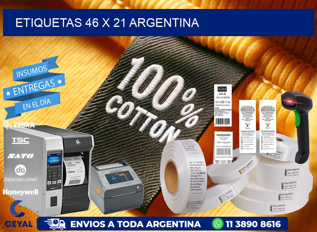 ETIQUETAS 46 x 21 ARGENTINA