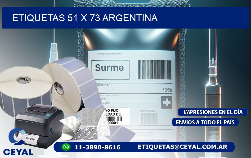 ETIQUETAS 51 x 73 ARGENTINA