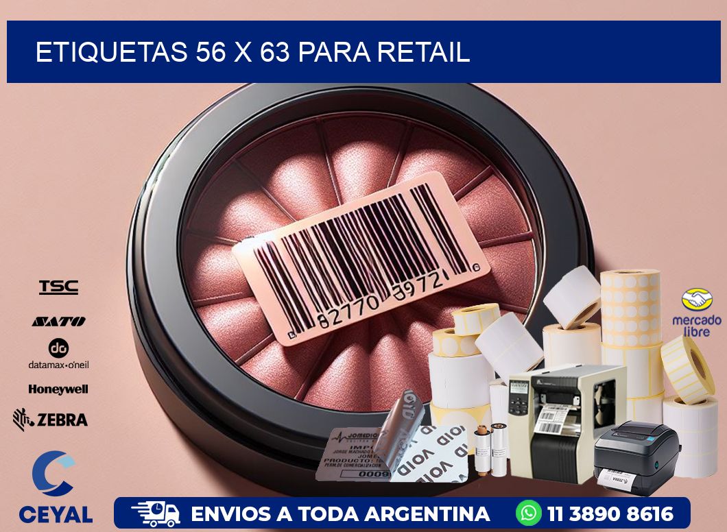 ETIQUETAS 56 x 63 PARA RETAIL