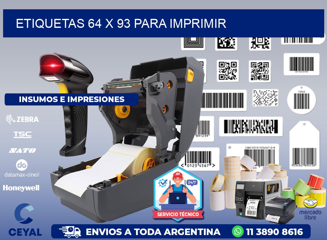 ETIQUETAS 64 x 93 PARA IMPRIMIR