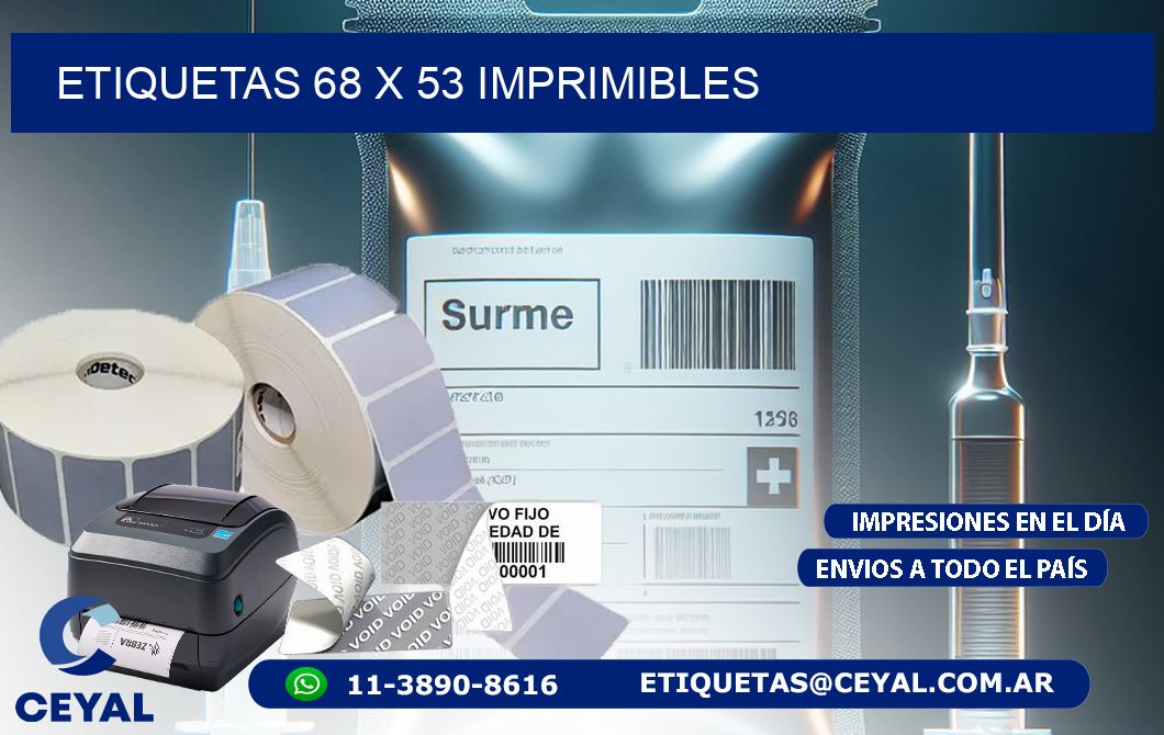 ETIQUETAS 68 x 53 IMPRIMIBLES